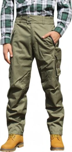 Lange Jagdhose Jägerhose Textil Jagdgrün Aus Textilien Mit Stickerei