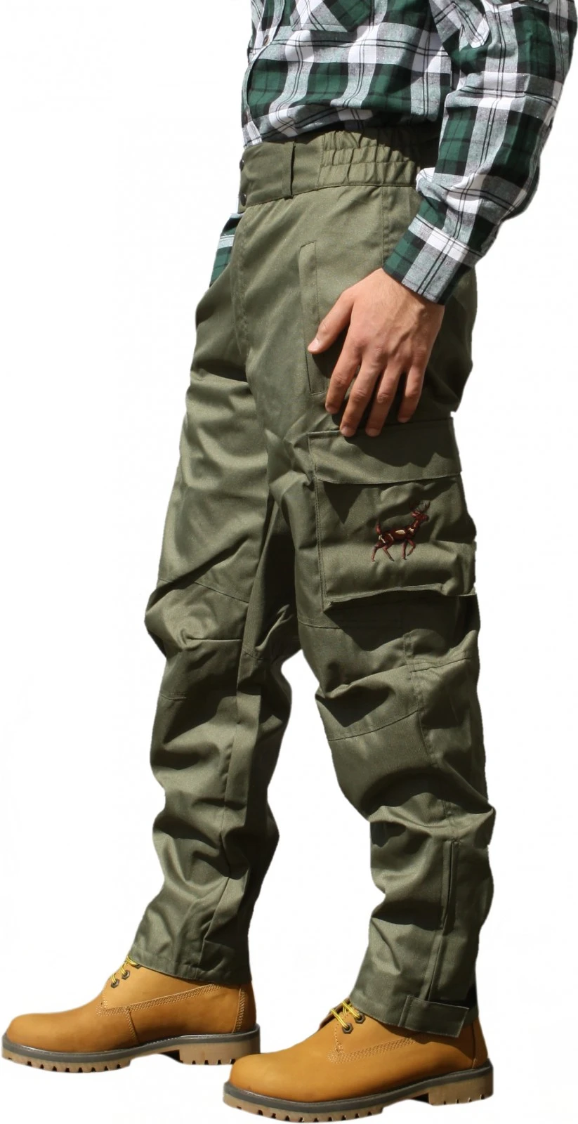 Lange Jagdhose Jägerhose Textil Jagdgrün Aus Textilien Mit Stickerei 2 Lange Jagdhose Jägerhose Textil Jagdgrün Aus Textilien Mit Stickerei – Bild 2