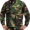Jagdjacke Jacke Textilien In Militärfarbe Mit Hirsch Stickerei