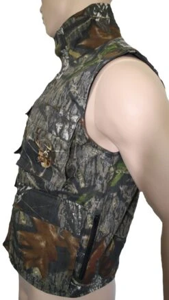 Jagdweste Weste Textilien In Waldtarn Mit Hirsch Stickerei -Bekleidungsgeschäft 716 Weste6 600