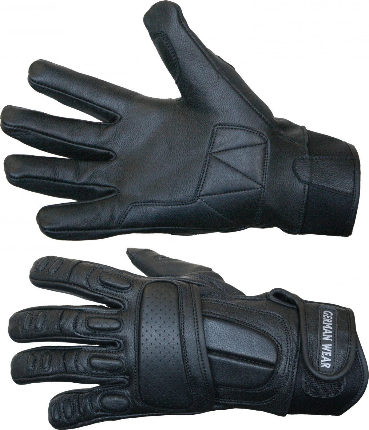 Motorradhandschuhe Motorrad Biker Handschuhe Lederhandschuhe Schwarz 4 Motorradhandschuhe Motorrad Biker Handschuhe Lederhandschuhe Schwarz – Bild 4