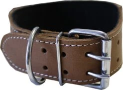 Hundehalsband Aus Echtem Leder 45-54cm In Braun -Bekleidungsgeschäft 8 2 1957 PET H1 braun