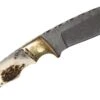 Trachtenmesser Damascus Messer Handgeschmiedet Hirschhorn Horngriff