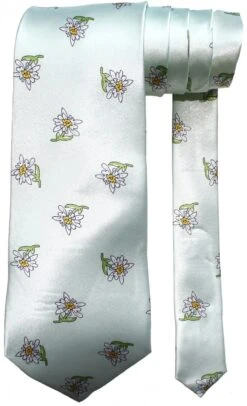 Bayrische Trachtenkrawatte Faschingkrawatte Karneval Edelweiß