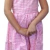 Mädchen Kinder Dirndl Mädchendirndl Kleid Rosa/Weiß Kariert