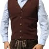 German Wear, Trachten Strickweste Wollweste Trachtenweste Tracht Weste Braun