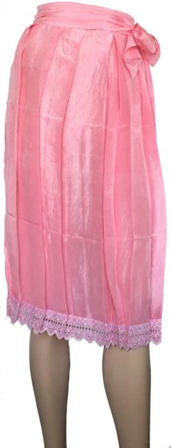Lange Dirndlschürze Lange Schürze Trachtenschürze In Der Farbe Rosa