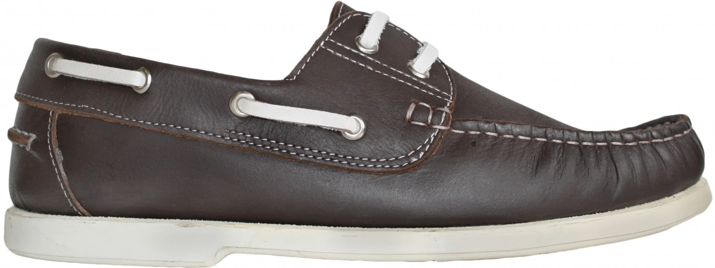 Bootsschuhe Halbschuhe Segelschuhe Aus Echtem Rindsleder Schuhe Braun/weiß 3 Bootsschuhe Halbschuhe Segelschuhe Aus Echtem Rindsleder Schuhe Braun/weiß – Bild 3