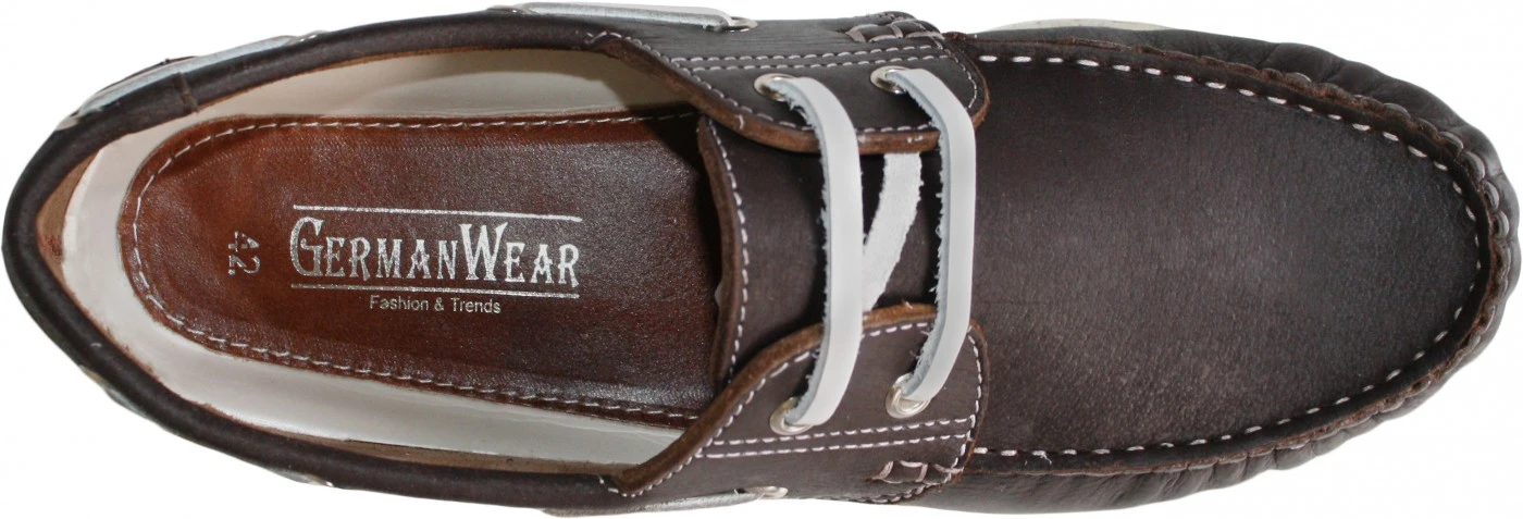 Bootsschuhe Halbschuhe Segelschuhe Aus Echtem Rindsleder Schuhe Braun/weiß 8 Bootsschuhe Halbschuhe Segelschuhe Aus Echtem Rindsleder Schuhe Braun/weiß – Bild 8