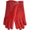 Damen Lederhandschuhe Handschuhe Lammnappa Echtleder Lamm-Nappaleder Rot