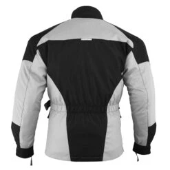 Motorradjacke Maßanfertigung Maßgeschneiderte Textiljacke Nach Mass GW302J -Bekleidungsgeschäft GW302J Grau BACK 172108734 CUST 302J Motorradjacke motorrad textilien jacken Motorrad jacke motorrad jacke protektoren jacke schutzjacke motorradbekleidung CUST 302J