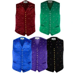 GermanWear Herren Trachtenweste Samt Samtweste Mit Wunderschöne Blüten -Bekleidungsgeschäft GW654 group 1 172108231 GW654