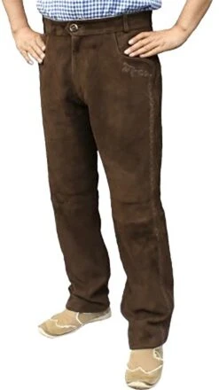 Lange Trachten Lederhose Ziegenvelour Trachtenmode