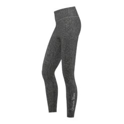 Leggings Dehnbar Fitness Sport Yoga Gymnastik Training Tanzen Freizeit Grau Melange -Bekleidungsgeschäft Grey Melange Legging 01 172021 GYM 8056