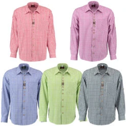 Trachtenhemd Für Lederhosen Langarm Trachtenmode Mit Blumen Stickerei -Bekleidungsgeschäft Group 1 172108631 O47