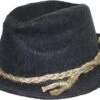 German Wear, Trachtenhut Bayrischer Filzhut Bayern Seppelhut Sepplhut Zopfband Melliert