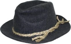 German Wear, Trachtenhut Bayrischer Filzhut Bayern Seppelhut Sepplhut Zopfband Melliert