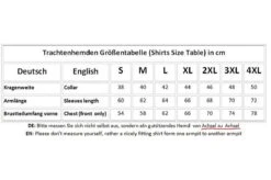 Trachtenhemd Businesshemd 2x5 Biesen Hemd Halbarm Baumwolle -Bekleidungsgeschäft Herren konfektionsgroessen Hemden 172108536 GW1265 Kentkragen