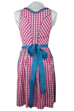 1-teiliges Midi-Dirndl Landhaus Kleid Ohne Bluse Dirndel Pink Kariert -Bekleidungsgeschäft IMG 4521 1 1709 OD4 Pink kariert