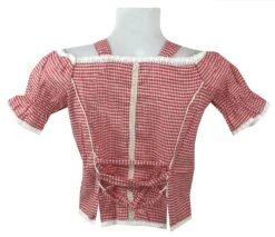 Dirndlbluse Trachtenbluse Trachtenmode In Rot Kariert -Bekleidungsgeschäft IMG 4583 jpg 1615 GW1509 Red