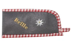 Trendige Filz Trachtentasche Brillenetui Für Groß Und Klein - Mit Wunschstickerei