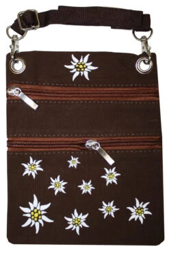 Trachtentasche Dirndl Tasche Mit Edelweiss Trachten Baumwolltasche