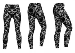 Energy Leggings Sehr Dehnbar Für Sport,Yoga, Gymnastik, Training & Fashion Schwarz -Bekleidungsgeschäft ME 8001 Black Birrd 1875 Yoga 8001 Black