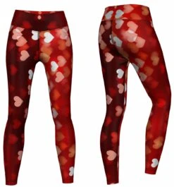 Hearts Leggings Sehr Dehnbar Für Sport,Yoga, Gymnastik, Training & Fashion Rot 6 Hearts Leggings Sehr Dehnbar Für Sport,Yoga, Gymnastik, Training & Fashion Rot -Bekleidungsgeschäft ME 8002 2a 1882 GYM 8002 Rot