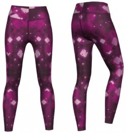 Crystalline Leggings Sehr Dehnbar Für Sport,Yoga, Gymnastik, Training & Fashion Violett -Bekleidungsgeschäft ME 8007 2a 1887 GYM 8007