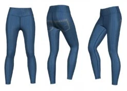 Jeans Leggings Sehr Dehnbar Für Sport,Yoga, Gymnastik, Training & Fashion Blau -Bekleidungsgeschäft ME 8011 Jeans 1891 Yoga 8011