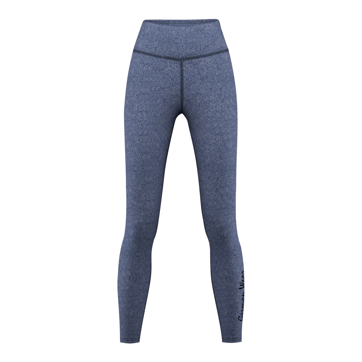 Leggings Dehnbar Fitness Sport Yoga Gymnastik Training Tanzen Freizeit Marineblau Melange 2 Leggings Dehnbar Fitness Sport Yoga Gymnastik Training Tanzen Freizeit Marineblau Melange – Bild 2