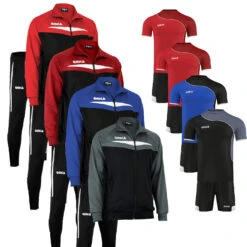 OMKA 4er Set Jacke Hose Trikot Short Jogginganzug