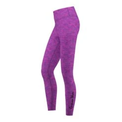 Leggings Dehnbar Fitness Sport Yoga Gymnastik Training Tanzen Freizeit Lila Osa Melange -Bekleidungsgeschäft Purple Pink Melange Legging 1 172027 GYM 8060