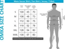 OMKA Fußballtrikot Teamwear Tshirt Uniformhemd Trikot 9 OMKA Fußballtrikot Teamwear Tshirt Uniformhemd Trikot -Bekleidungsgeschäft SIZE CHART SOCCER SHIRT 1 172108035 WM18 Trikot 1