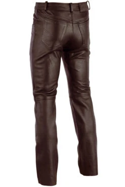 Lederhose Lederjeans Bikerjeans Aus Büffelleder Glasiert Glazed Glacéleder Dunkelbraun -Bekleidungsgeschäft new GW870 Braun back 933 GW880 Glaze Brown lederhose leather jeans lederjeans leder jeans Lederhosen Motorradhose 6 pocket leder jeans glazed glasiert Glasur Glaze GW880 Glaze Brown