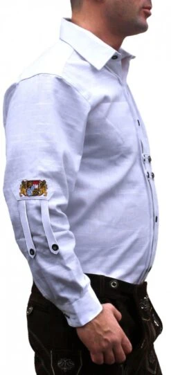 Trachtenhemd Für Trachten Lederhosen Trachtenmode Weiß GW1259 -Bekleidungsgeschäft side 1288 GW1259